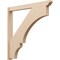 Ekena Millwork 5 1/2-in W x 48-in D x 48-in H Balboa Slat Rough Cedar Woodgrain TimberThane Outlooker, Primed Tan OUTUR055X48X48BOA24RCPR - alternate 1